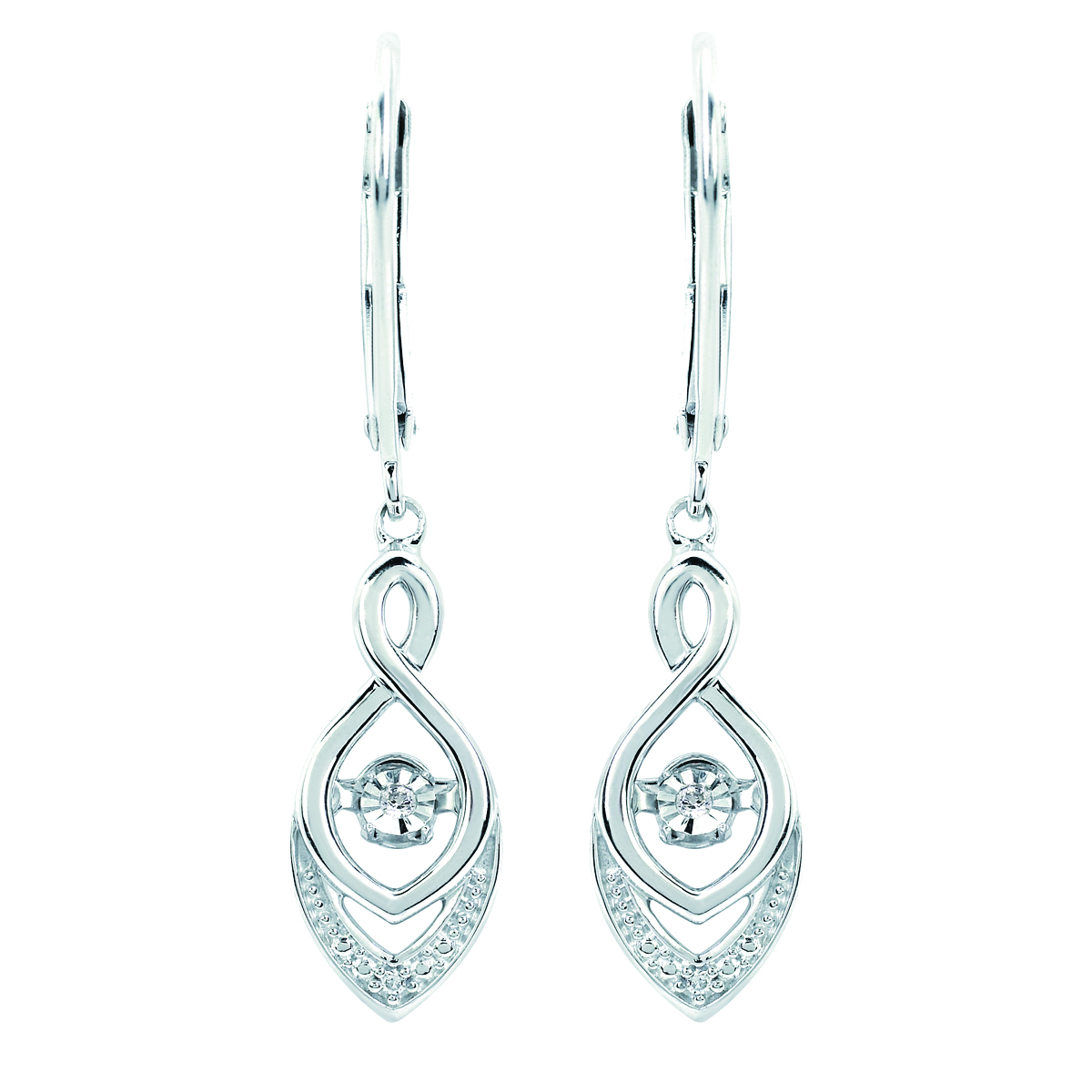 Shimmering Sterling Silver - Earrings