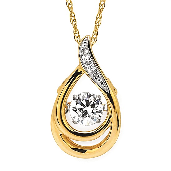 Shimmering sales diamond pendant